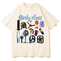 Funny OnlyFans Meme T Shirt Men Women Trendy Clothing Teenagers High Street Short Sleeve T-shirts Gothic Crewneck Cotton T-shirt S juoda
