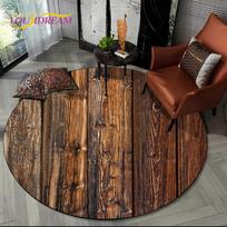 Latest 3D Color Wood Grain Lines Round Area Rug,Carpet Rug for Living Room Bedroom Sofa Child Playroom Decor,pet Non-slip Gift Diameter 60cm