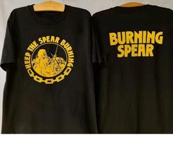 Vtg 1980s Burning Spear Keep The Spear Burning T-Shirt L