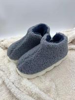 Women's Winter Squishy Cotton Slippers - Thick Sole, Warm Velvet Plush, Indoor Comfort 40/41 pilka