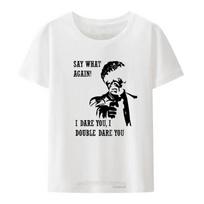 Say What Again Mens Tshirt Pulp Retro Fiction Jules Winnfield Ezekiel Hipster Summer Clothes for Men Clothing Creative Shirt 4XL