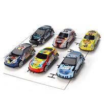 6 vnt. mini lydinio paspirtukai automobilių modeliai, žaislai, imituojamos lenktynės, berniukų dovanos random 6PCS black