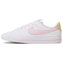 Nike Court Legacy GS White Pink Foam Kids Sneakers Sesame Honeydew DA5380-115 35.5