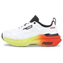 Puma  Kosmo Rider Gradient - White Fizzy Yellow Women Sneakers Firelight 384041-01 35.5