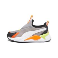 Puma RS-X3 Slip-On Little Kid Concrete Grey Rickie Orange Kids Sneakers 309676-11 28