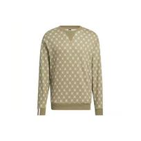 Adidas Neo Patterned Round Neck Long Sleeve Sweatshirt Unisex Sweatshirt Khaki HM1993 XXXL