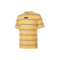 Puma Modern Basics Advanced Striped Sport Crew Neck Short Sleeve T-shirt Men Tops Yellow 847668-37 XL beige