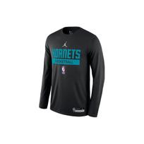 Jordan Hornets Quick-Dry Game Time Long Sleeve Shooting Shirt Men Tops Black DR6508-010 L black