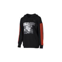 Adidas Neo Wzry Hdy Print Stripe Sport Pullover Hoodie Women Tops Black GD2187 M