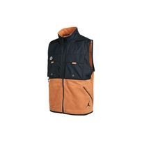 Jordan Jumpman Fleece-Lined Zip Vest Men Outerwear Black Brown DC9662-256 S