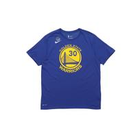Nike Golden State Warriors Dri-Fit NBA Stephen Curry Short Sleeve T-Shirt Men Tops Blue 870775-496 L blue