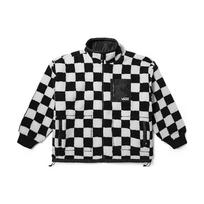 Vans langeliu stovima apykakle užtraukiama vilnos striukė moteriškos striukės juoda balta VN000H0RCY4 XL white