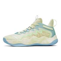 Anta Magic Cement Non-Slip Wear-Resistant Low-Top Basketball Shoes Men Sneakers Yellow 912321610S-1 42.5 white