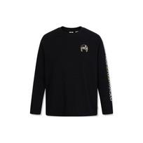 Levis Silver Label FW23 Round Neck Loose Fit Printed Long Sleeve Sweatshirt Men sweatshirt Black A6780-0000 S