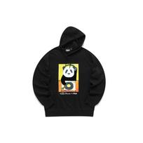 FILA X Pepe Shimada Collaboration Cartoon Panda Print Loose Hoodie Men Hoodies Black F11U133295F-BK M