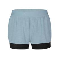 Adidas 2 In 1 Chill Shorts Color Block Breathable Comfortable Stylish Sports Shorts Women Shorts Blue DZ7879 S