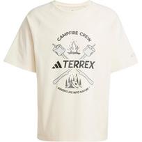 Adidas Terrex SS25 Logo Soft Comfortable Breathable Short Sleeve T-Shirt Men Tops Off-White JI8317 M