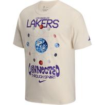Nike X NBA Collaboration Los Angeles Lakers Courtside SS25 American Fashion Comfortable Soft Versatile Short Sleeve T-Shirt Men Tops HQ1311-901 M
