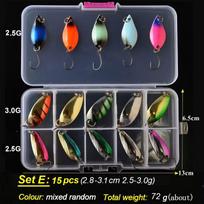 TOMA Trout Spoon Lure Set Metal Bait 2.5g 3g 4.5g 5g mixed Colors Pesca Freshwater Fishing Tackle Isca Artificial Lake Fishing other
