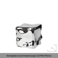 Ruijie Transparent Electroplated Ice Cube Ornament