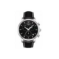 TISSOT Junya Collection Quartz Movement Men's Watches Watch 42mm Black Dial Leather Strap T063.617.16.057.00 Black Dial black