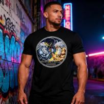Zeus Poseidon Arm Wrestling TShirt Greek Mythology Shirt Greek Gods T-Shirt Ancient Greece Tee Creative Mens Fashion Streetwe... S įvairiaspalvis