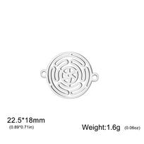 Teamer 3pcs/Lot Hecate Wheel Charms Amulet Magic Symbol Jewelry Stainless Steel Pendant For Bracelet Making Wholesale white