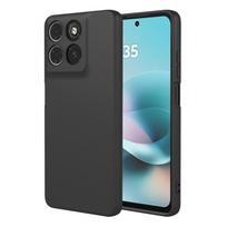 Lankstus skysto silikono dėklas Motorola Moto G67 G77 G17 G57 Power apsauginiam dangteliui Spalvotas TPU Fundas Coque Capa Motorola Moto G17 Power violetinė