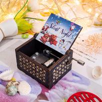 Christmas Music Box Hand Crank Music Box Anime Theme Halloween Merry Christmas Decoration Home Christmas Birthday Gift
