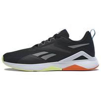 Reebok Nanoflex TR 2.0 Black Orange Lime Men Sneakers Core-Black Pure-Grey Smash-Orange HP6107 44.5