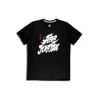 Air Jordan Tattoo Sports Print Round Neck Short Sleeve T-Shirt Men Tops Black BQ6552-010 S black
