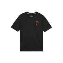 Nike F.C. Tricolor Swoosh Logo Soccer Short Sleeve Tee Men Tops Black CT8432-010 S