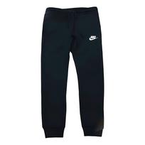 Nike Solid Color Drawstring Elastic Waist Joggers With Brand Logo Print And Cuffed Ankles Men Bottoms Black 934561-010 S black