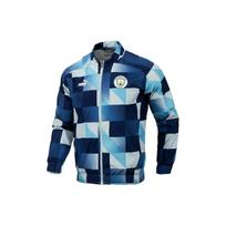 Puma Logo Print Plaid Comfortable Breathable Jacket Men Jackets Blue 769468-13 M blue