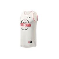 Li-Ning Casual Patterned Print Sleeveless Basketball Vest Men Tops Mist-White AAYR241-1 M