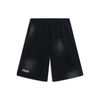 Li-Ning X Disney Oswald Series Color Block Straight-Leg Sports Shorts Men Bottoms Black AKST307-1 L black
