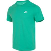Nike American Retro Logo Badge Print Crew Neck Short Sleeve T-Shirt Men Tops Green AR4999-363 L blue