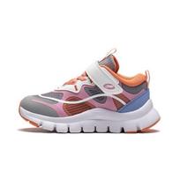 Li Ning Vaikams Skraidyklės Patogūs Universalūs Neslystantys Smūgius Sugeriantys Dilimui Atsparūs Laisvalaikio Batai Vaikams Laisvalaikio Batai Pilki Rožiniai Balti YKNS028-2 30 gray