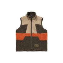 Li-Ning Badfive Loose Color Block Warm Fleece Vest Men Vests Amber-Brown AMDQ027-3 XXL