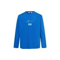 Levis Logo Print Crew Neck Short Sleeve T-Shirt Unisex Tops Blue A5417-0001 L