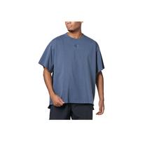 Under Armour Dopamine Embroidery Design Solid Color Casual Round Neck Short Sleeve Drop Shoulder T-Shirt Men T-Shirts Blue 1387993-044 2XL gray