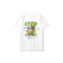 Li Ning Sportinės mados serija Ateivio relikvija trumpomis rankovėmis marškinėliai Unisex viršutiniai drabužiai Balti AHSR554-1 XL gray