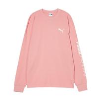 Puma American Retro Dopamine Letter Print Brand Logo Round Neck Outdoor Casual Sports Breathable Long Sleeve Drop Shoulder T-Shirt 539531-24 S white