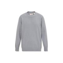 Levis Plain Round Neck Simple Casual Loose Long Sleeve Sweater Men tops Gray A5744-0000 M