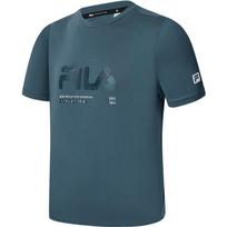 FILA Basic Minimalist Sports Fitness Cool Feeling Round Neck Short Sleeve T-Shirt Men Tops Tea-Blue A11M331114F-DB XL black