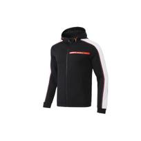 Lining Training Series Color Block Hooded Zip-Up Sweatshirt Men Outerwear Black AWDR009-1 XXL black
