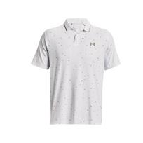 Under Armour Iso-Chill Polka Dot Side Split Golf Polo Shirt Men tops White 1377366-101 XXL