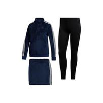 Adidas Boa Fleece 3P Pile Fleece Golf Sports Set Casual Set Women Sets Navy-Blue GM1481 L black