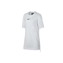 Nike Sportswear Swoosh Logo Side Drawstring Back Sports Casual Comfortable Breathable Short Sleeve Dress Women dresses White BQ7961-100 XS
