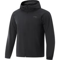 Li-Ning Comfortable Zip-Up Windbreaker With Hood Men Outerwear Black AFDV081-1 4XL